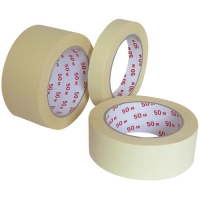 Maskovací páska krepová - akryl, do 60°C, 30 mm x 50 m - DOPRODEJ