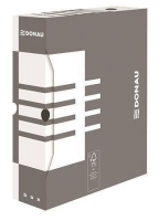 Archivační krabice na pořadač Donau A4/120 - 340x288x120 mm, bílá/šedá
