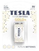 Alkalická baterie Tesla GOLD+ 9 V - 6LR61, typ 9V, 1 ks