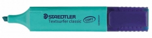 Zvýrazňovač Staedtler Textsurfer Classic 364-35 - klínový hrot, 1-5 mm, tyrkysový - DOPRODEJ