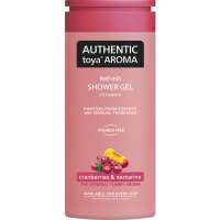 Sprchový gel Authentic Toya Aroma - cranberries & nectarine, 400 ml - DOPRODEJ