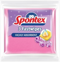 Rychloutěrka Spontex Fast Wipes - prachovka, 38x38 cm, mix barev, 3 ks