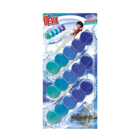 Závěsný WC blok Dr. Devil BiColor 5Ball - polar aqua, 3x35 g