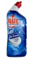 Čistící prostředek na WC Pratic - gelový, blu ocean, 750 ml