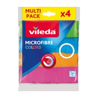 Švédská utěrka Vileda Microfibre Colors - mikrovlákno, 30x30 cm, 4 barvy - DOPRODEJ