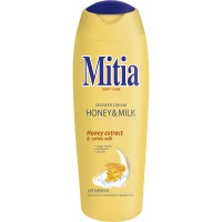 Sprchový gel Mitia - honey & milk, 400 ml - DOPRODEJ