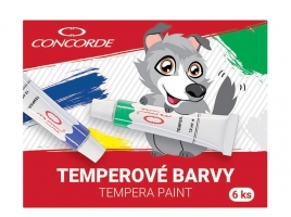 Temperové barvy Concorde - 6x12 ml