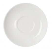 Podšálek Mona Jumbo - 16,3 cm, kulatý, porcelán, bílý, 6 ks