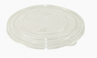 Plastové víčko k EKO misce na salát 1090 ml - PET, průměr 168 mm, transparentní, 50 ks