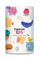 Antibakteriální zásobník na skládaný toaletní papír Papernet Kids 421808 - plastový, bílý