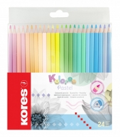 Pastelky Kores Kolores Pastel - trojhranné, 24 ks