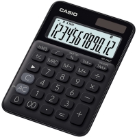 Stolní kalkulačka Casio MS 20UC BK - 1 řádek, 12 znaků, černá