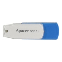 USB Flash disk Apacer AH357 32 GB - 3.0, plastový, bílo-modrý - DOPRODEJ