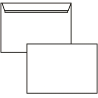 Poštovní obálka C6 - bez okénka, krycí páska, 114x162 mm, bílá, 50 ks