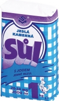 Jedlá sůl - kamenná, s jódem, 1 kg