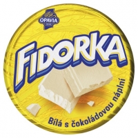 Fidorka Opavia - bílá s čokoládovou náplní, 30 g