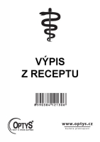 Výpis z receptu Optys - A6, 50 listů