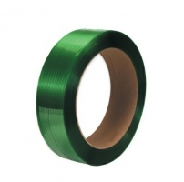 Vázací páska PET 12x0,6 mm - průměř dutinky 406 mm, 2500 m, zelená