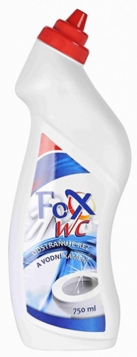 Čistící prostředek na rez a vodní kámen na WC a sanitu Fox  - 750 ml