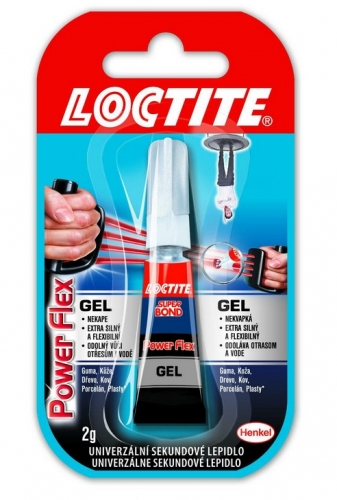 Gelové vteřinové lepidlo Loctite Super Bond Power Flex Gel - 2 g