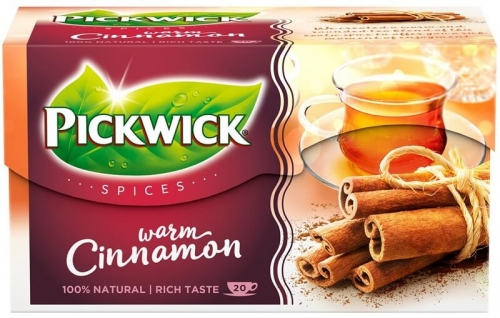 Černý čaj Pickwick Spices - Warm Cinnamon, 20 sáčků