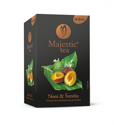 Ovocný čaj Biogena Majestic Tea - noni & švestka, 20 sáčků