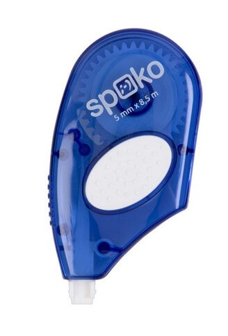 Korekční strojek Spoko Side Way - 5 mm x 8,5 m, jednorázový, modrý