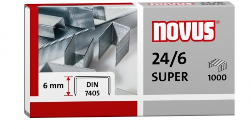 Drátky do sešívačky Novus SUPER 24/6 - 1000 ks