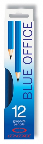 Grafitová tužka Concorde Blue Office 4550 - č.3, H, 12 ks