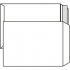 Poštovní taška C4 - bez okénka, krycí páska, 324x229 mm, bílá, 500 ks